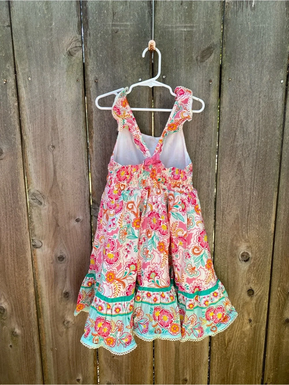 Shabby Chic Girls Tropical Paisley Sundress Size 7